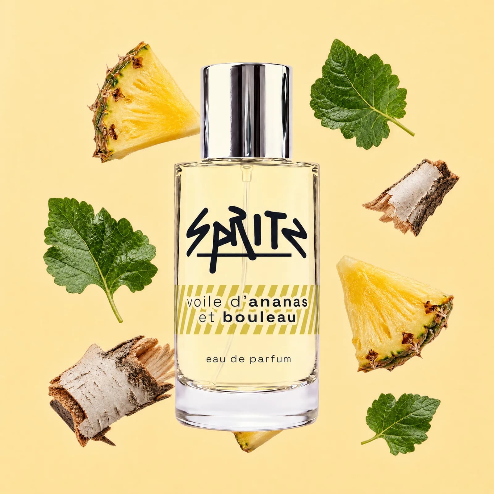 voile d'ananas et bouleau